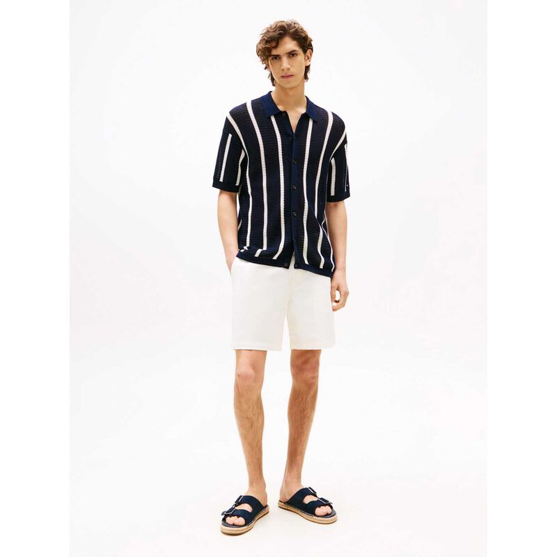 Tommy Hilfiger Vertical Stripe Open Knit Shirt image number 3